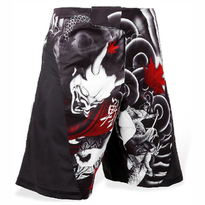 Pantalones Cortos de MMA Profesionales de Último Diseño, Sublimación Personalizada con Estampados Frontales, Duraderos, Elásticos, de Secado Rápido y Transpirables, de Poliéster - Product Image 1