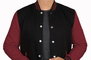 Fabricant OEM de haute qualité hommes Chenille vente en gros de vestes d'université de baseball à manches en cuir pour hommes - Product Image 4