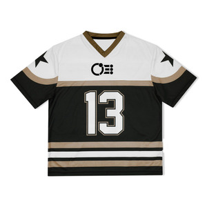 Camiseta Deportiva Retro de Fútbol Americano, Corte Cuadrado, Manga Corta, Personalizada al por Mayor, para Adultos, Transpirable, con Estampado por Transferencia de Calor - Product Image 6