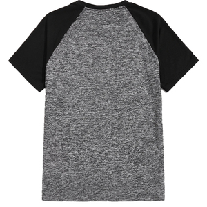 T-Shirt col rond pour hommes, couleur unie, manches courtes, Logo personnalisé brodé de haute qualité - Product Image 2