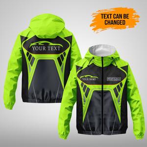 Chaqueta cortavientos de poliéster 100% personalizada, chaqueta de entrenamiento de equipo de fútbol de invierno, cremallera de sublimación impermeable para entrenamiento al aire libre - Product Image 1