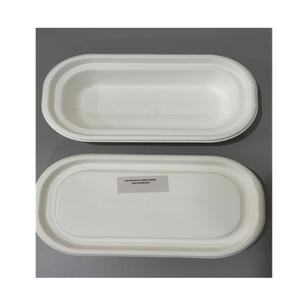 Boîte à lunch jetable de qualité supérieure en bagasse de canne à sucre biodégradable pour restaurant, 13 x 6, type clamshell, pour plats à emporter, gratuite - Product Image 5