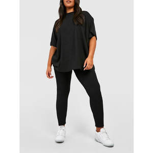 100% coton femmes T-Shirts été respirant manches courtes plaine teint surdimensionné t-shirts à vendre - Product Image 6