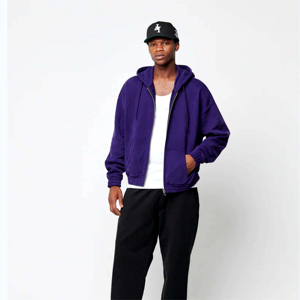 Sweat-shirt à capuche pour hommes, vêtements de ville vintage grande taille, surdimensionné, en molleton de coton, avec logo personnalisé - Product Image 3