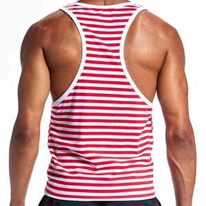 Dernière conception rayée Offre Spéciale débardeurs hommes Gym Muscle vêtements pour hommes musculation sur mesure 2025 hommes débardeurs respirant - Product Image 2