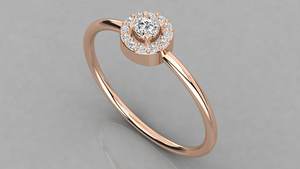 แหวนเพชรกลมโตในห้องปฏิบัติการสี FG VS ความชัดเจนเครื่องประดับงานหมั้นและงานแต่งงานสุดหรู14K/18K - Product Image 4