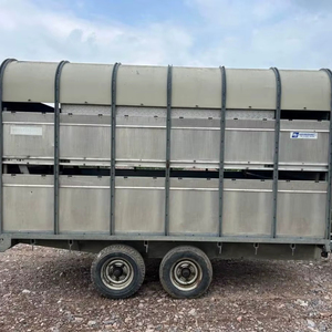 จัดส่งฟรีชั้น3500กก. ชั้นรถพ่วงปศุสัตว์ชั้นกั้นรวมสามารถถอดได้12ft 6FT สำหรับการขนส่งสัตว์ที่ปลอดภัย - Product Image 2