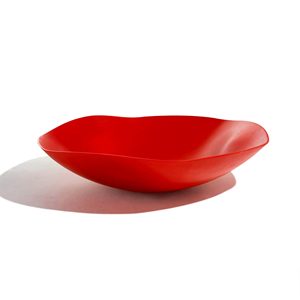 Plato de Servir Pulido a Mano con Borde Ondulado Blanco de Resina, Ecológico, Origen Indio, Apto para Lavavajillas, Arte Moderno, Estilo Antiguo, para Fiestas - Product Image 2