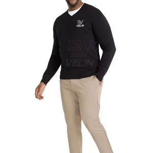 Sudadera de Cuello en V Ajustada para Hombre, Top de Moda, Sudadera Básica de Cuello en V para Hombre, Sudadera Informal de Cuello en V - Product Image 4