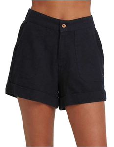 Shorts en polaire Alta pour femme 2025 de haute qualité, avec revers roulés, poches plaquées, taille mi-haute, coupe ample avant et arrière, style sexy - Product Image 4