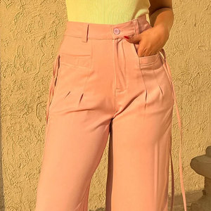 Wholesale Breathable Eco-Friendly Cotton Baggy Pants for Men and Women Regular Fit Casual Daily Life Trousers with Custom Colors - Product Image 4