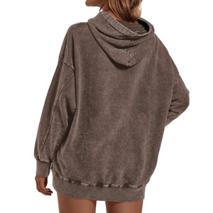 Sudadera con capucha de lavado ácido Vintage para hombre, sudadera básica de algodón con capucha, ropa de calle holgada, sudaderas con capucha, Jersey informal, sudaderas con capucha desgastadas - Product Image 4