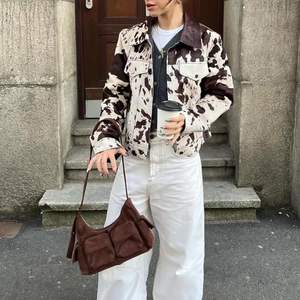 Chaqueta de invierno de cuero genuino para mujer, cuello vuelto sólido, mangas completas, forro de satén transpirable, impermeable, a prueba de viento, personalizado - Product Image 1