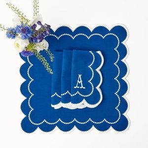Mantel individual festivo de lino con trabajo de bordado perfecto para Navidad Acción de Gracias Pascua Diwali y celebraciones familiares - Product Image 2