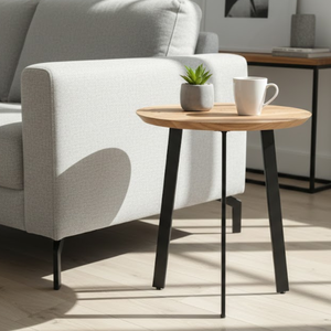 Table d'appoint en bois Foresta |   Table d'appoint moderne en bois massif |   Utilisation dans le salon, la chambre à coucher, le bureau à domicile, l'hôtel |   Conception durable - Product Image 1