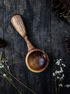 Cuchara de café de madera estética complementa las cocinas minimalistas, ofreciendo utilidad práctica diaria para los hogares modernos de hoy, siempre de moda. - Product Image 5