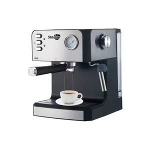 Aluminum Electric Semi-Automatic Espresso <b>Coffee</b> Maker with <b>Small</b> Expansive Grinding Capacity for Home Hotels Car RV Outdoor Use - Product Image 1