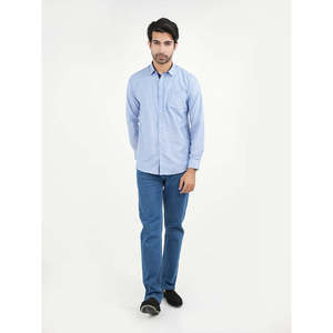Camisa Casual de Corte Slim para Hombre Unze London PHEME, 100% Algodón Popelina, Transpirable, Manga Media - Disponible en Talla 6XL - Product Image 1