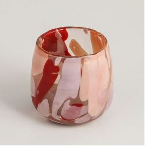 Vase à bougie conique en verre couleur rubis, style classique, parfumé, pour la décoration intérieure, mariages, Pâques, événements festifs, fait main - Product Image 5