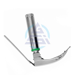 Laringoscopio Manual de Acero con Punta Flexible de Una Sola Hoja para Intubación Difícil, Instrumentos de Diagnóstico ORL Reutilizables - Product Image 1