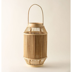 Lanterne en rotin vintage, porte-bougie tissé, décoration de table et lanterne suspendue de style campagnard naturel, décoration intérieure - Product Image 3