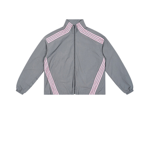 ชุดวอร์มกันแดดผู้ชายแบบมีโลโก้สั่งทำพิเศษ เนื้อผ้าบางเบา สไตล์สตรีทแวร์ ลายทางด้านข้าง เหมาะสำหรับฤดูร้อน ชุดกีฬา แจ็คเก็ตกันลม - Product Image 3