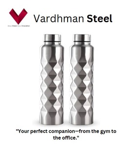 2025 artículos más vendidos botella de agua con forma de diamante de acero inoxidable grado 304 500ml, frasco de agua de acero inoxidable en forma de diamante - Product Image 2