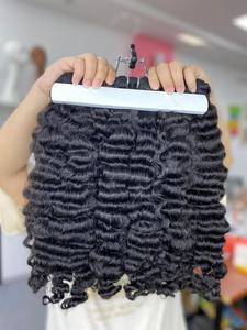 Extensions de cheveux humains bouclés birmans en trame, modèle VQ Hair Nancy, 100 % naturels, vietnamiens, double trame, Remy, vente en gros - Product Image 3