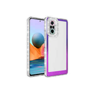 Étui de téléphone en silicone à paillettes dégradées de luxe pour Xiaomi Redmi Note 10 Pro, protection de l'objectif, coque arrière antichoc, modèle 14 Plus - Product Image 1