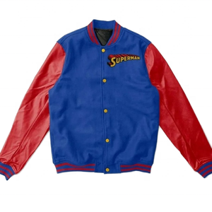 High Quality Men's Letterman Varsity <b>Jacket</b> with Wool Body and Genuine Leather Sleeves <b>Smart</b> and Stylish Winter Wear - Product Image 2