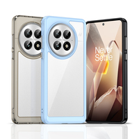 Nouvelle coque de téléphone en TPU souple transparente avec boutons électro-plaqués en acrylique coloré pour OnePlus 13 12 11 Nord 4