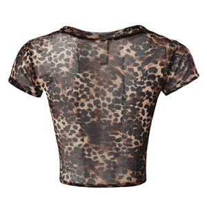 Crop top pour femme de haute qualité en polyester/coton, écologique, séchage rapide, style vintage, t-shirt de fitness, vêtements streetwear, hauts - Product Image 6