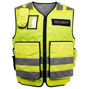 Logotipo personalizado Seguridad industrial Construcción Trabajo Seguridad Chaleco reflectante Reflector de alta visibilidad Chaleco con bolsillos - Product Image 1