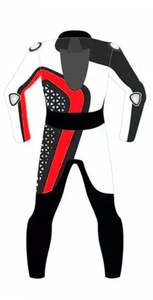 Traje de cuero personalizado para motocicleta, 1 y 2 piezas, traje de carreras para motocicleta con protecciones de armadura Ce - Product Image 2