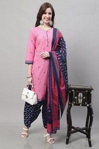 ชุดคอลเลกชั่น Patiala Salwar คอลเลกชั่นผ้าฝ้ายบริสุทธิ์พิมพ์ลาย - Product Image 3