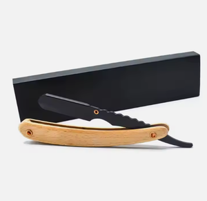 Maquinilla de afeitar para Barba alemana de acero inoxidable para hombre con mango de madera - Product Image 6