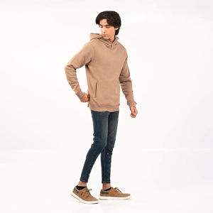 Nueva llegada personalizado hombres Casual de gran tamaño Sudadera CON CAPUCHA DE CALIDAD 100% patrón Simple 100% algodón 500GSM Puff estampado sudaderas con capucha para hombres - Product Image 4