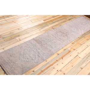 Turkish 2.3x11.1 ft <b>Rug</b>, <b>Runner</b> Vintage <b>Rug</b>, Gray Brown Paisley <b>Rug</b> - Product Image 3
