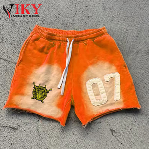 VIKY IND-Pantalones cortos para hombre con logotipo personalizado, novedad de diseño, hechos a mano, calidad superior, Mejor Proveedor, cómodos pantalones cortos bordados con lavado ácido - Product Image 4