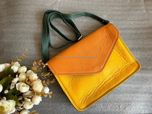 New Western Stylish Multi Recycled Leather Stubby Color Sling <b>Bag</b> High Quality Leather Handbag Colourful <b>Women</b> Side Sling <b>Bags</b> - Product Image 2