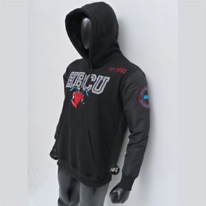Alta calidad en blanco hombres 100% algodón grueso pesado francés Terry ropa de calle de gran tamaño logotipo personalizado Sudadera con capucha - Product Image 1