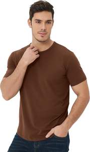 Camiseta de Manga Corta para Hombre, Diseño Personalizado con Logotipo OEM, Deportiva, Transpirable, Cuello Redondo, Corte Regular, Informal, de Lona, para Verano - Product Image 4