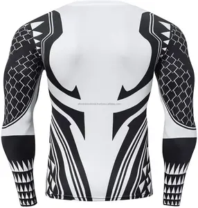 Rash Guard stampa personalizzata manica corta costumi da bagno camicia Mma Diving Surf Swim Lycra Upf 50 Rash Guard
