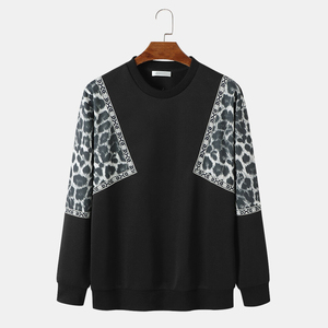 H & M เสื้อกันหนาวมีซิปคอเสื้อสเวตเชิ้ตแขนยาวลำลองสำหรับผู้ชาย