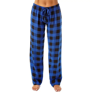 Pantalon de pyjama en polaire personnalisé Pantalon de pyjama en flanelle pour femmes en peluche Uzzy Plaid Pantalon de pyjama en polaire personnalisé pour jeunes Peluche Uzzy Plaid - Product Image 4