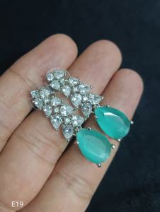 À la mode nouvelles boucles d'oreilles en diamant complet boucles d'oreilles indiennes et américaines femmes à la mode accrocheur fête accessoires femmes boucles d'oreilles - Product Image 6