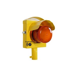 Semáforo LED Individual con Bocina, Señal Amarilla de 100 mm, 12 V, Material de Aluminio, Plástico y PC, Clasificación IP65 - Product Image 1