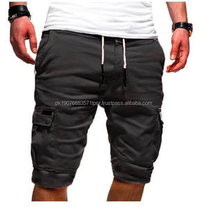 Shorts cargo multi-poches respirants pour homme, shorts de basket-ball d'extérieur, shorts de sport en coton pour la remise en forme - Product Image 3