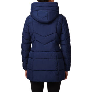 Custom Factory Oversize Outdoor Unisex Knitted Puffer Jacket Women <b>Waterproof</b> Windproof Hooded Winter Wholesale Reversible - Product Image 2