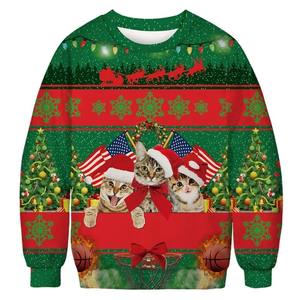 Sweatshirts pour hommes Qualité supérieure Vêtements décontractés pour l'hiver Sweats à capuche à impression numérique Sweatshirts de Noël - Product Image 1